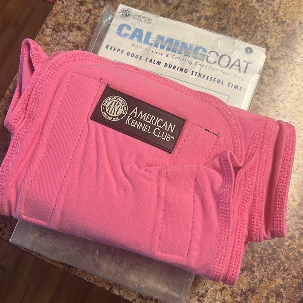 Pink AKC Calming Coat Large